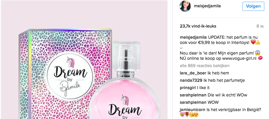 Meisjedjamilla instagram parfum