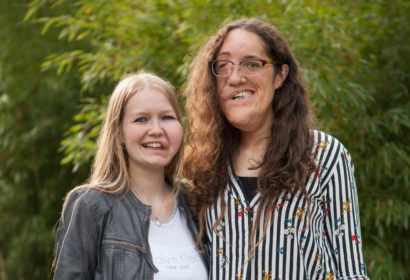 Wilma en Janneke op de Hevas ontmoetingsdag Rhenen - Facial Infiltrating Lipomatosis, a PIK3ca Related Overgrowth condition - PROS syndrome